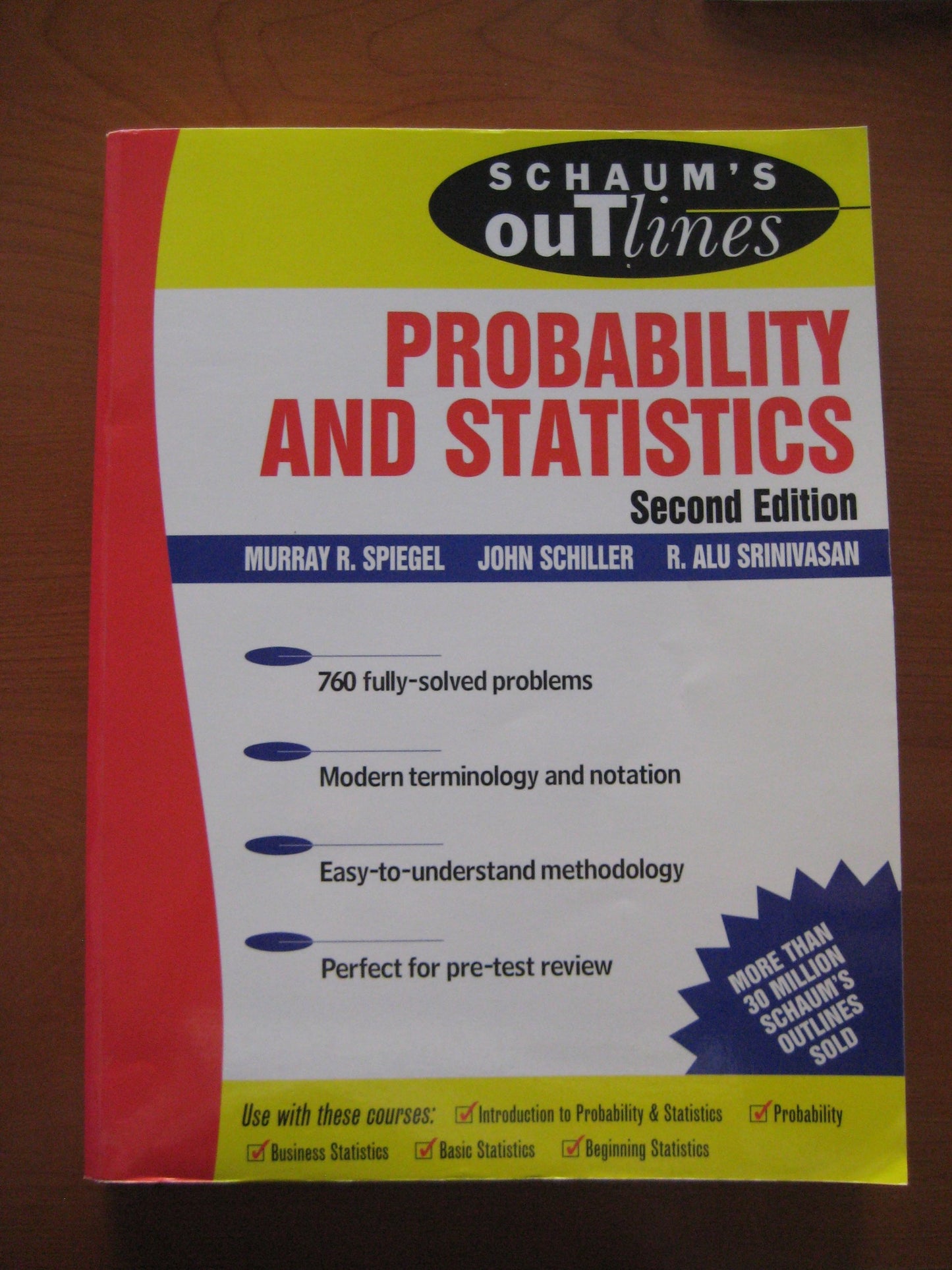 Schaum's Outline of Probability and Statistics (Schaum's Outlines)