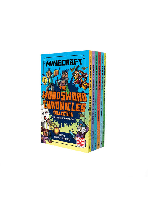 Minecraft Woodsword Chronicles 6 Book Slipcase: Official illustrated LitRPG children’s gaming fiction – perfect for fans of A Minecraft Movie and kids aged 6, 7, 8 & 9!