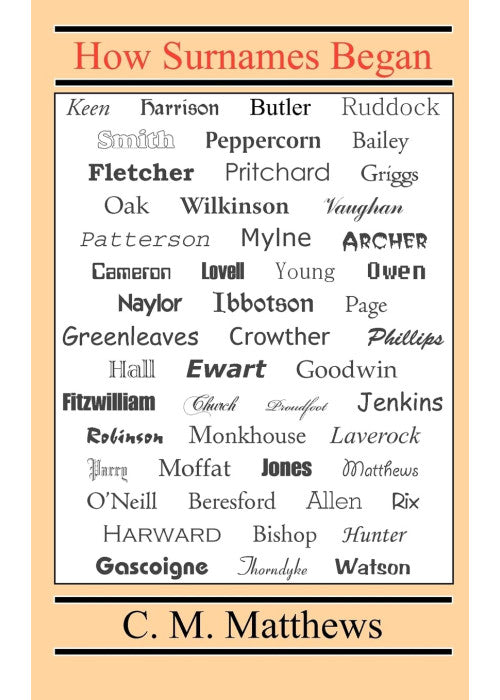 How Surnames Began