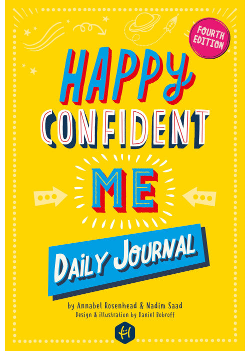 HAPPY CONFIDENT ME Daily Journal - Gratitude and growth mindset journal to boost children's happiness, self-esteem, positive thinking, mindfulness and resilience