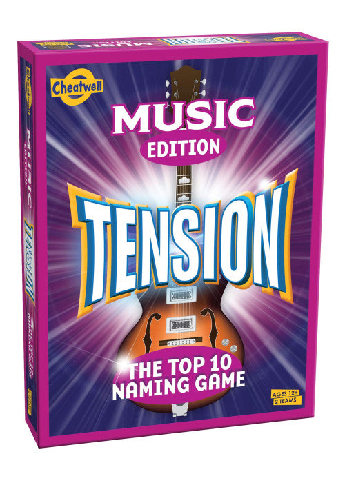 Cheatwell Games Tension Music Edition - The Top 10 Naming Game - Party Game For Ages 12+ - Music Trivia Game That Will Keep You All Guessing