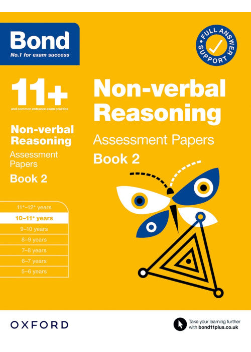 Bond 11+ Non-verbal Reasoning Assessment Papers 10-11 Years Book 2 (for GL Assessment & other 11 plus exams)
