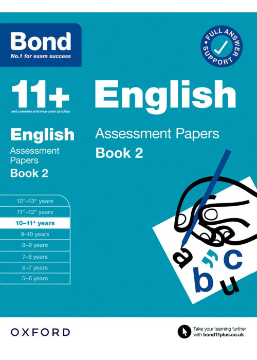 Bond 11+ English Assessment Papers 10-11 Years Book 2: For 11+ GL assessment and Entrance Exams
