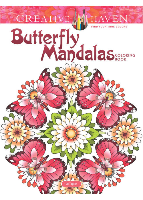 Creative Haven Butterfly Mandalas Coloring Book