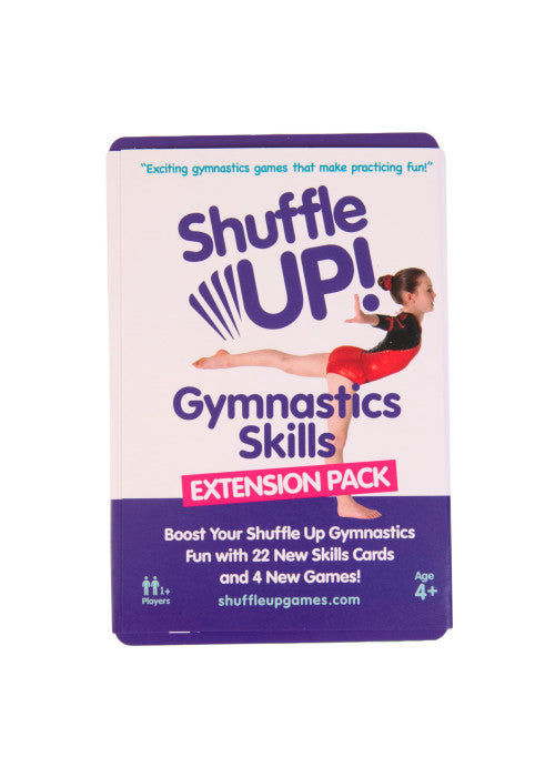 Shuffle Up Gymnastics Games Skills Pack - Family Games with 22 NEW Fun & Active Skills Cards, Gymnastics Equipment, Gymnastics Gifts for Girls & Boys