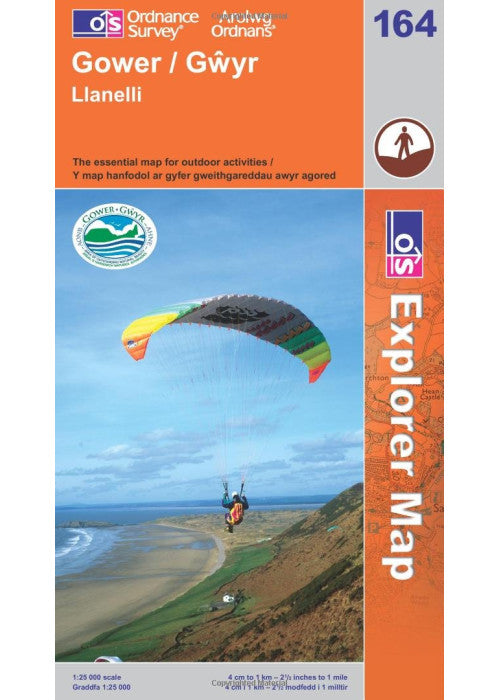 Gower, Llanelli: Sheet 164 (OS Explorer Map)
