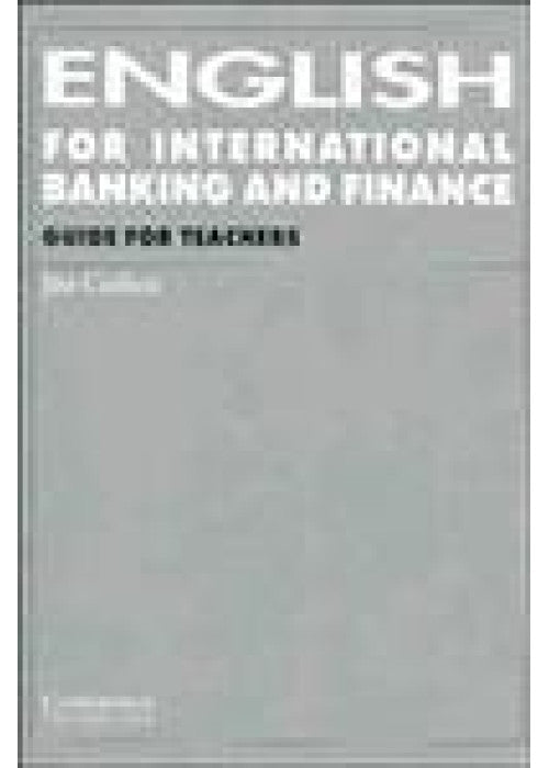 English for International Banking and Finance Guide for teachers