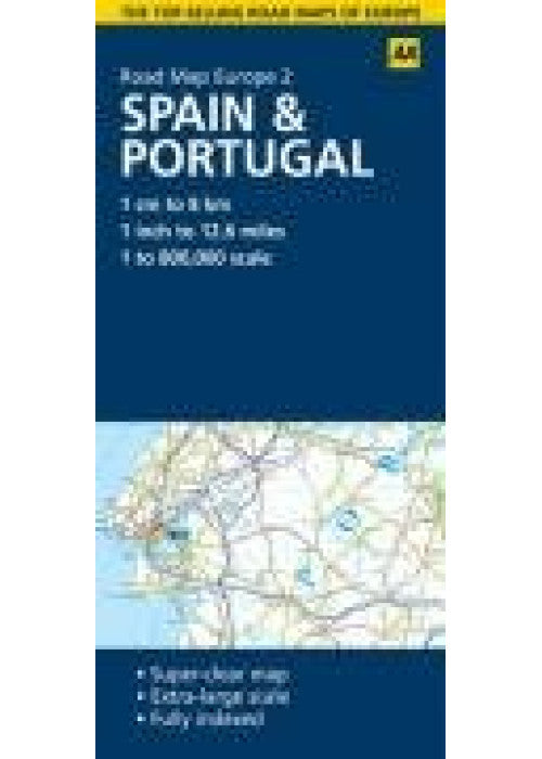 Spain and Portugal: No. 2 (AA Road Map Europe Series)