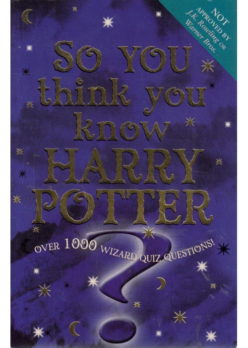 so you think you know harry pottery