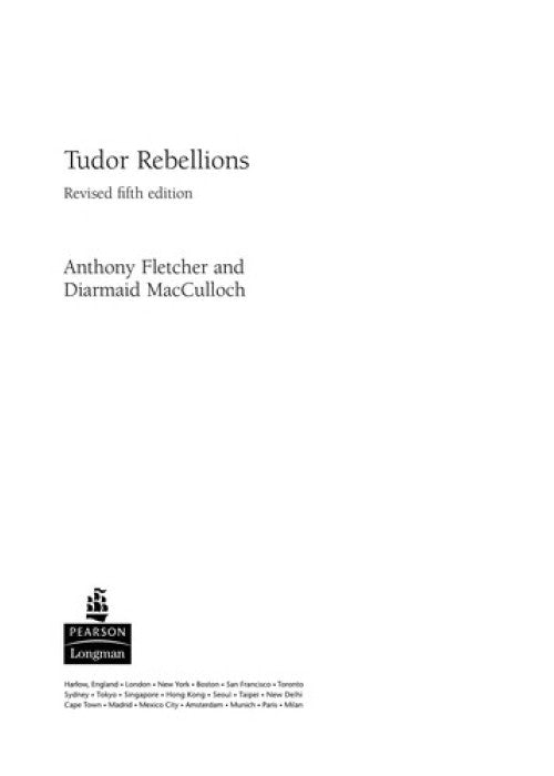 Tudor Rebellions: Revised 5th Edition (Seminar Studies In History)