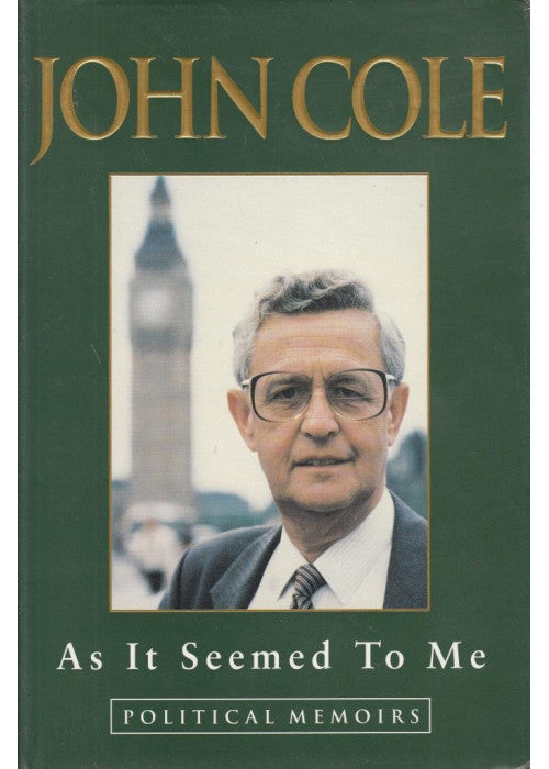 As it Seemed to Me: Political Memoirs