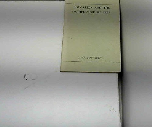 Education and the Significance of Life