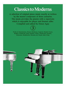 Classics to Moderns Book 3 Piano