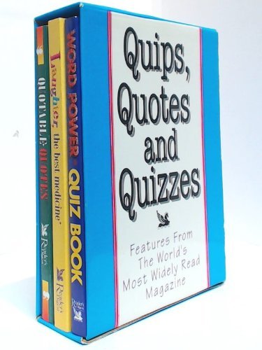 Laughter - the Best Medicine / Quotable Quotes / Word Power Quiz Book (Boxed Set)