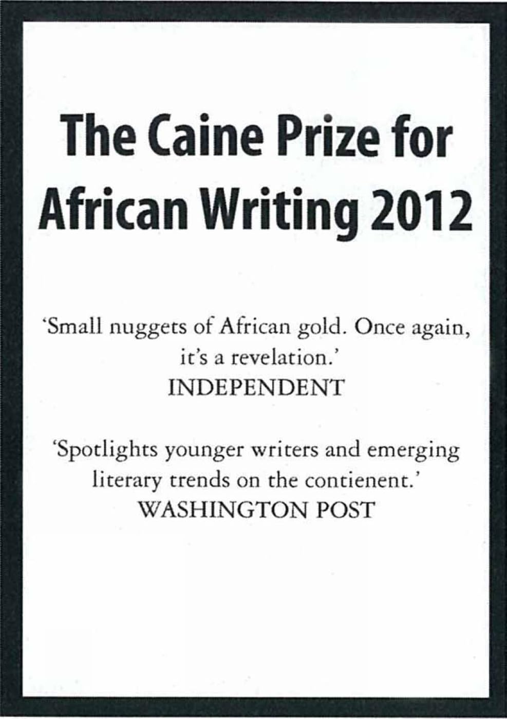 African Violet and Other Stories (Caine Prize: Annual Prize for African Writing)