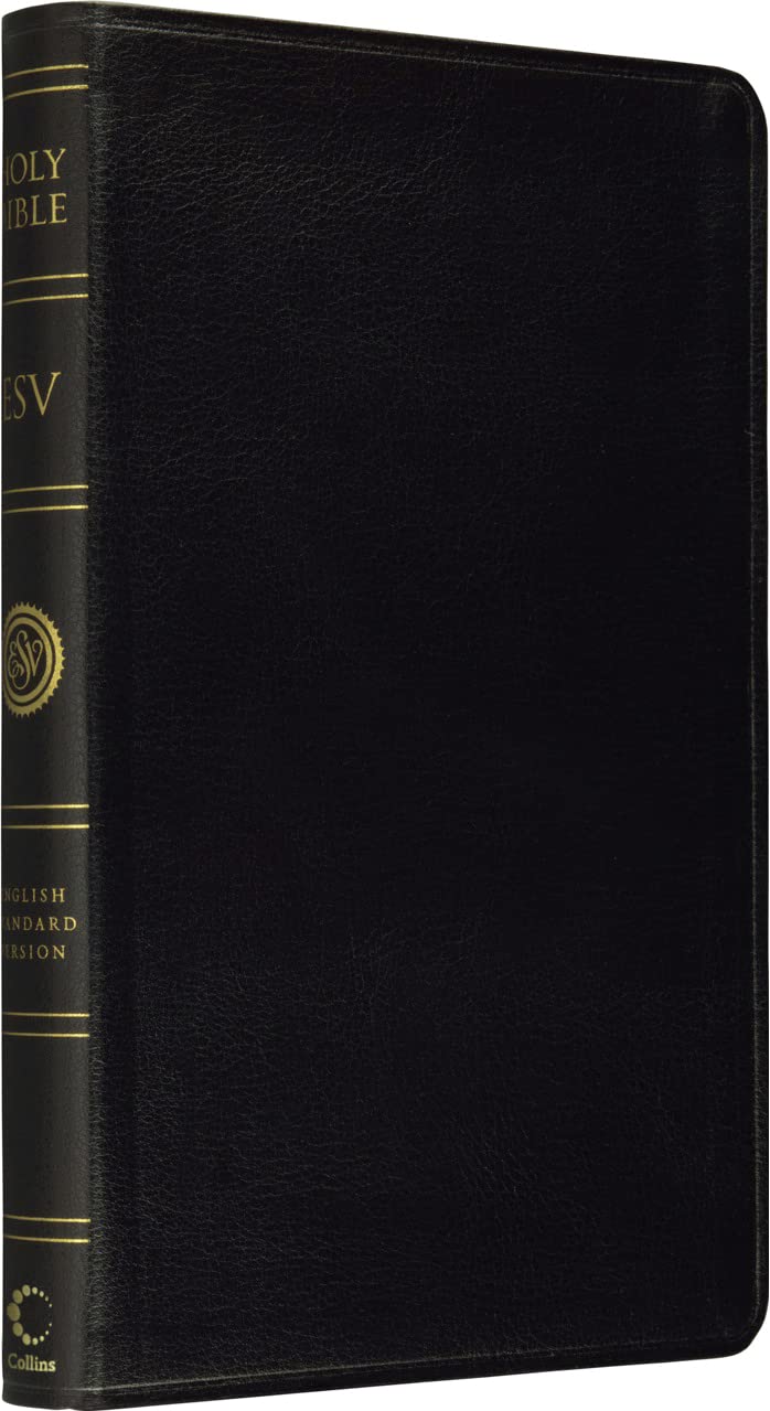 Holy Bible: English Standard Version (ESV) Anglicised Black Leather Thinline edition