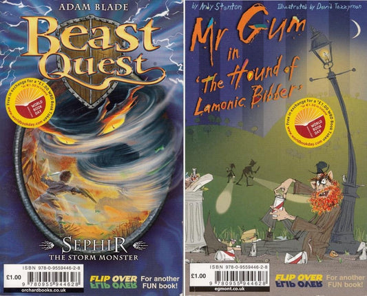 WBD 2009 Mr Gum and the Hound of Lamonic Bibber/Beast Quest Sephir theStorm Monster