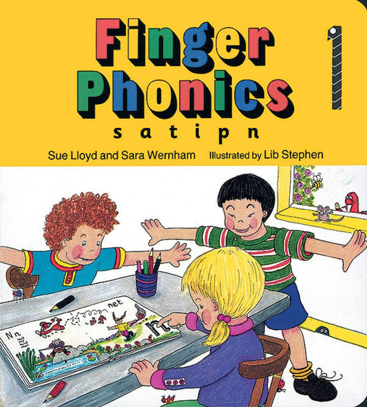 Finger Phonics Book 1: in Precursive Letters (British English edition) (Finger Phonics set of books 1–7)
