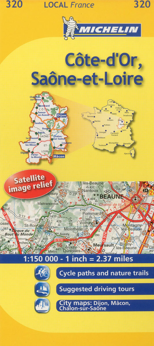 Cote-d'Or, Saone-et-Loire: No. 320 (Michelin Local Maps)