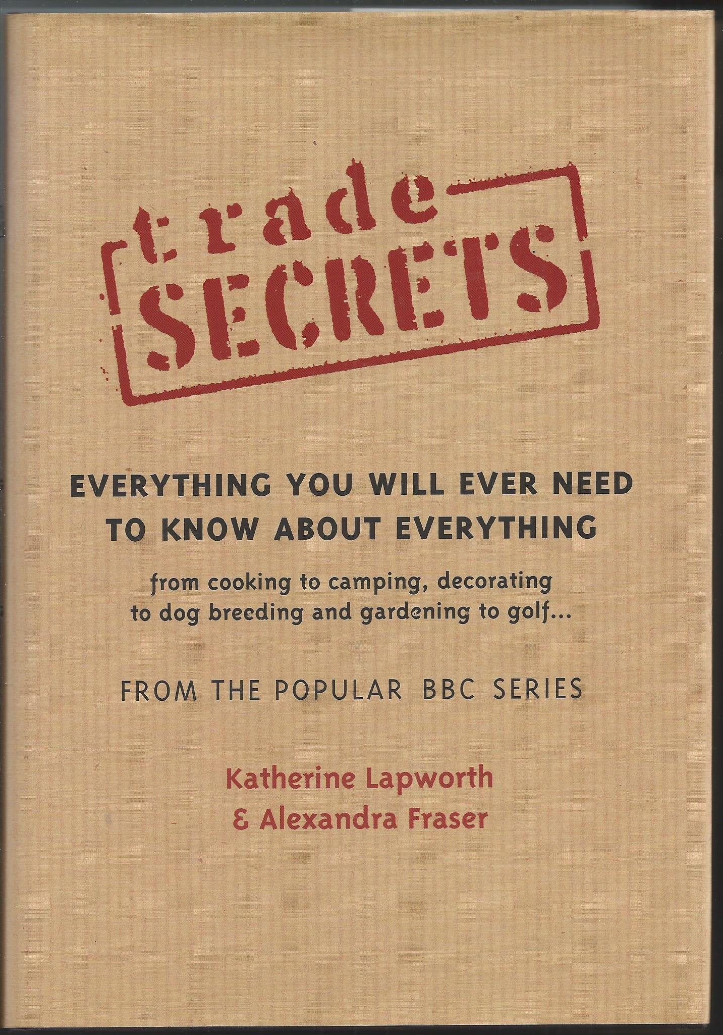 Trade Secrets: Everything You Will Ever Need To Know About Everything