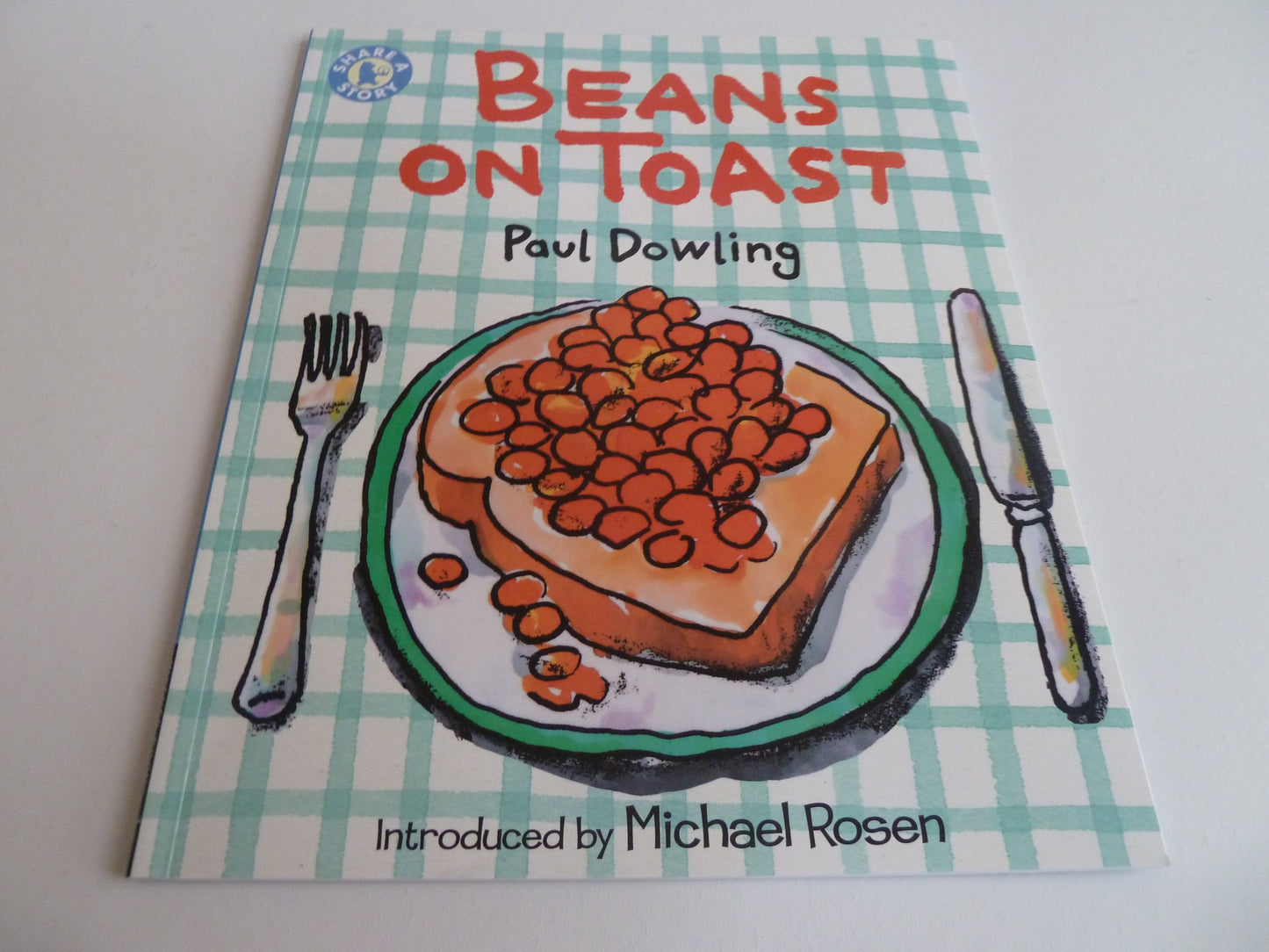 Share a story,beans on toast book.