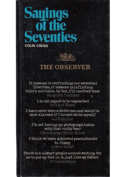 'The observer' sayings of the seventies