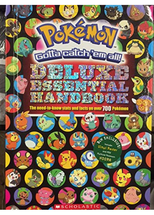 Pokemon Deluxe Essential Handbook B&N exclusive edition with Vinyl Poster