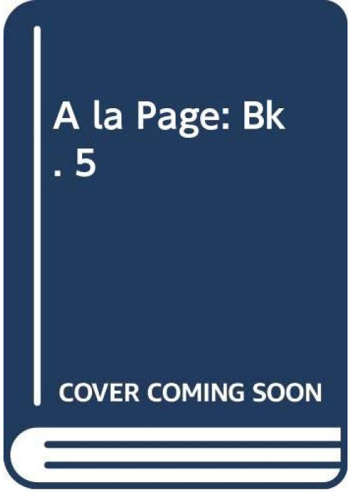 A la Page: Bk. 5