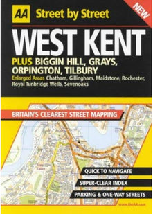 AA Street by Street Kent, West