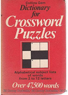 Dictionary for Crossword Puzzles