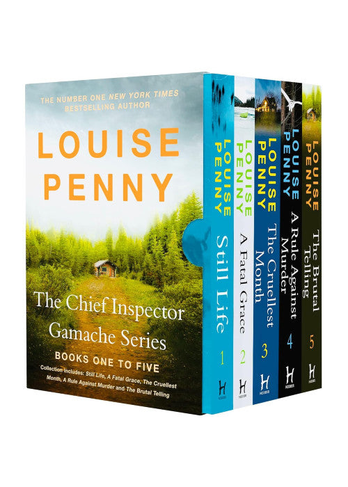 The Chief Inspector Gamache Series Books 1 - 5 Collection Box Set by Louise Penny (Still Life, Fatal Grace, Cruellest Month, Rule Against Murder & Brutal Telling)