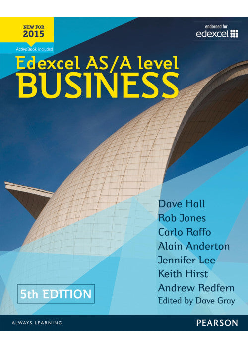 Edexcel AS/A level Business 5th edition Student Book and ActiveBook