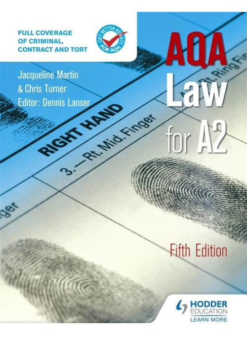 AQA Law for A2 Fifth Edition