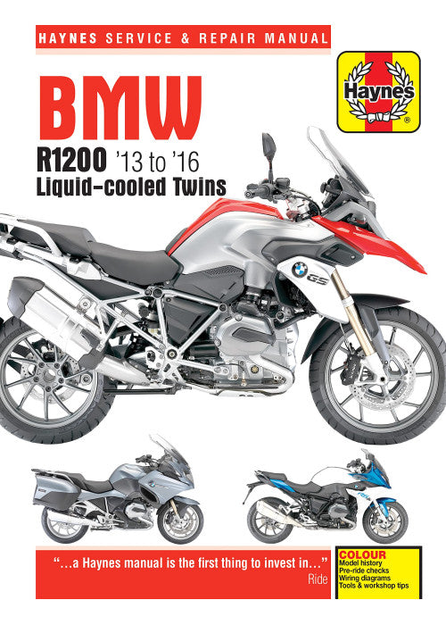 Haynes BMW R1200 '13 to '16 Liquid-Cooled Twins Service and Repair Manual