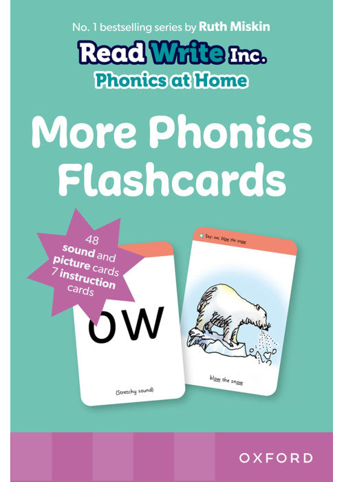 More Phonics Flashcards - Read Write Inc Home - Set 2 & 3 Speed Sounds - Early Reading & Literacy for ages 4-6 - Ruth Miskin - EYFS & KS1 Phonics Practice