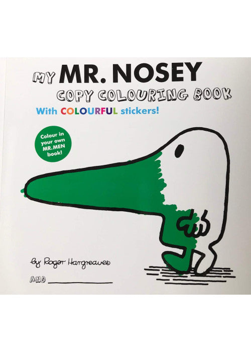 Mr Men Mr Nosey Colouring