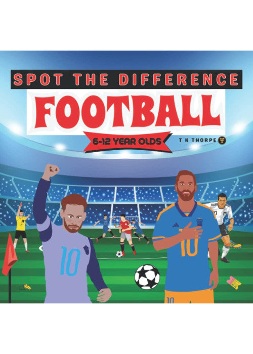 Spot The Difference : Football: Football Activity Book for Kids aged 6-12 (Fun Search and Find Book for boys)