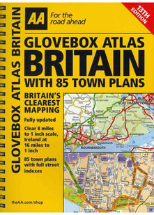 AA Glovebox Atlas Britain with 83 Town Plans
