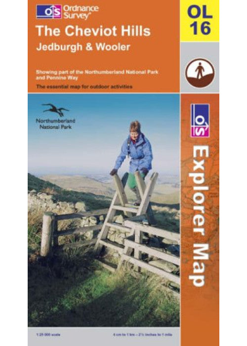 The Cheviot Hills: Sheet 16 (Explorer Maps)
