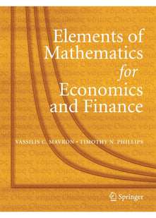 Elements of Mathematics for Economics and Finance