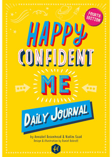 HAPPY CONFIDENT ME Daily Journal - Gratitude and growth mindset journal to boost children's happiness, self-esteem, positive thinking, mindfulness and resilience