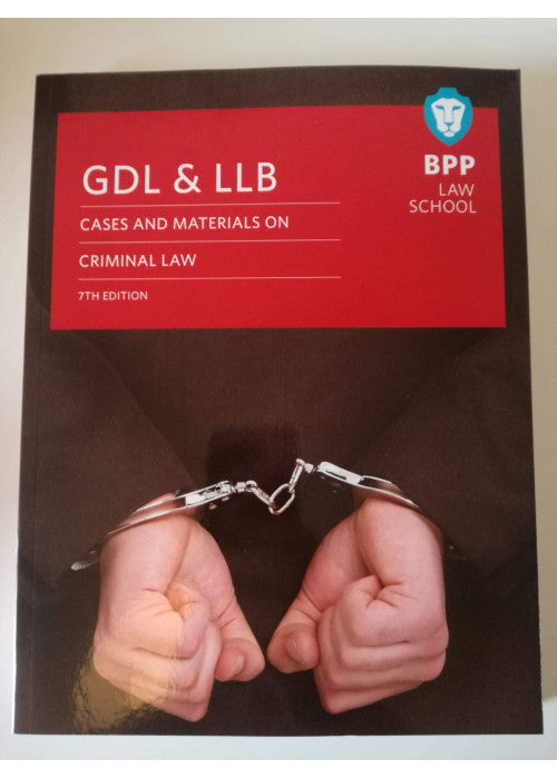 GDL & LLB cases and materials on criminal law 7th edition