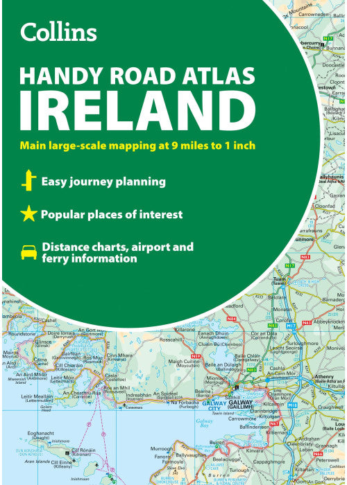 Collins Handy Road Atlas Ireland: Clear and detailed map of Ireland in a handy A5 size