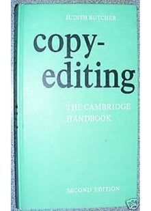 Copy-editing:The Cambridge Handbook
