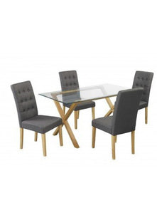 LPD Roma Grey Dining Chairs [Set of 2]