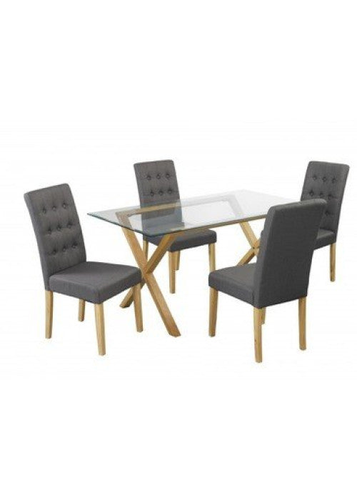 LPD Roma Grey Dining Chairs [Set of 2]