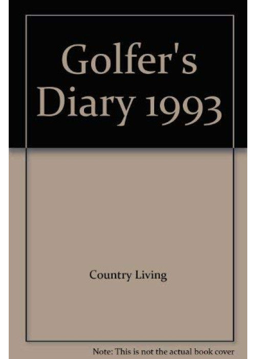 1993 Golfer's Diary