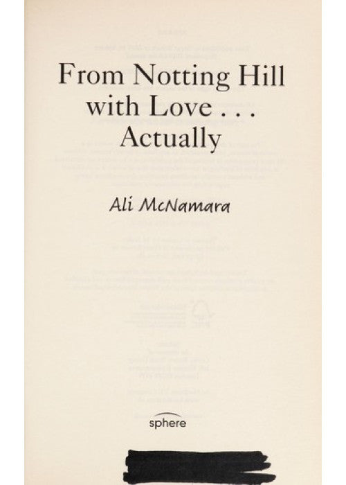 From Notting Hill with Love... Actually
