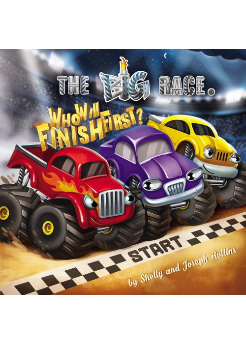 The Big Race. Who will Finish First?: The Funniest Bedtime ABC Book for Toddlers, I Can Read Level 1. Ages 3 to 6 (Monster Trucks Book for Kids) Preschool, Kindergarten