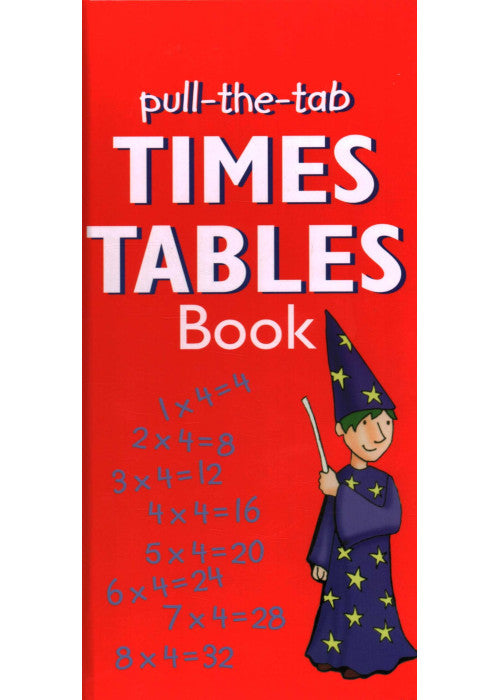 Pull-the-Tab Times Table Book: Interactive Times Tables from 1 to 12 in a Quick Reference Format, Ideal for Home or School